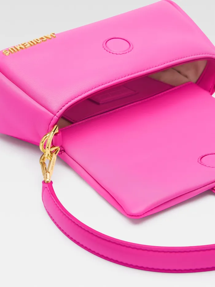JACQUEMUS Bambinos Mini Puffed Flap Bag Neon Pink 8211 Women