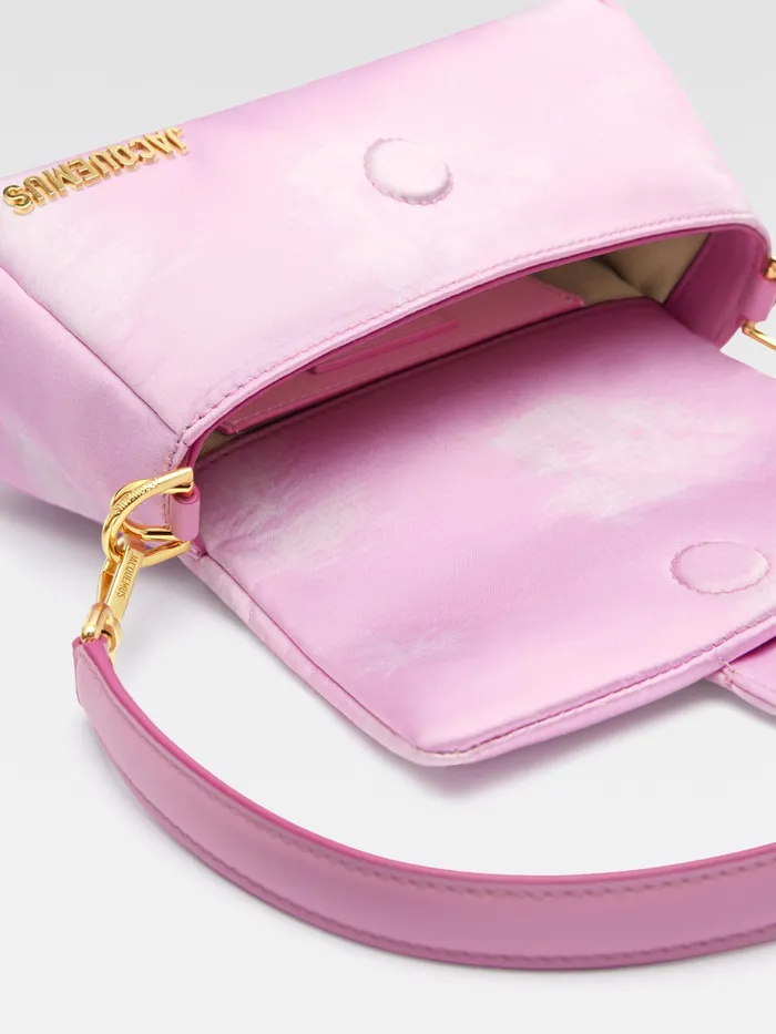 JACQUEMUS Bambinos Mini Puffed Satin Bag Print Toile De Jouy Pink 8211 Women