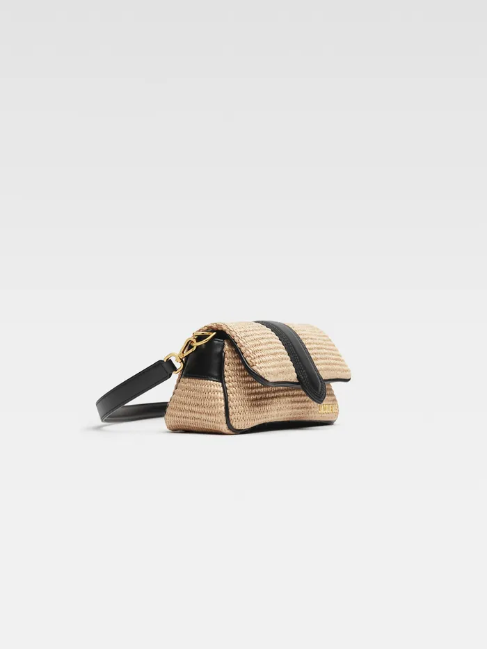 JACQUEMUS Bambinos Mini Puffed Woven Bag Ivoryblack 8211 Women