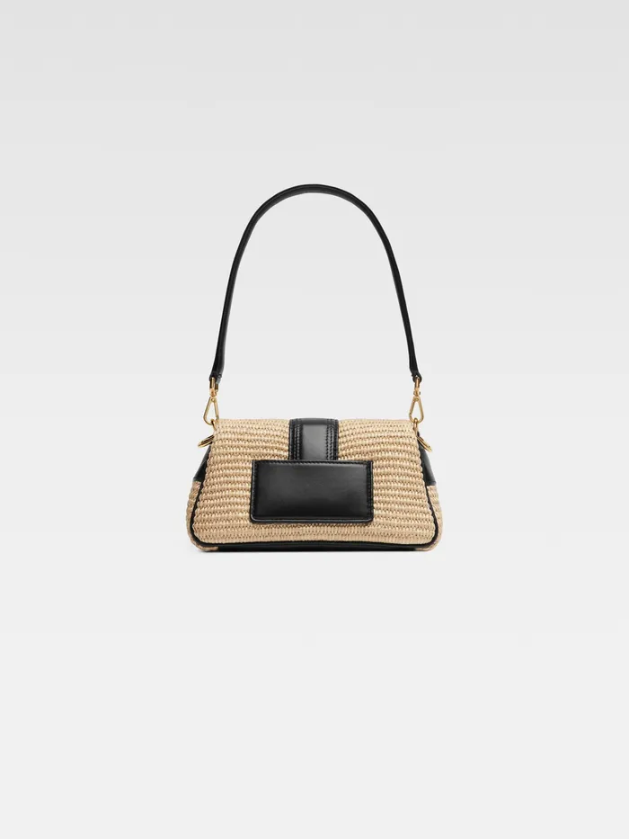JACQUEMUS Bambinos Mini Puffed Woven Bag Ivoryblack 8211 Women