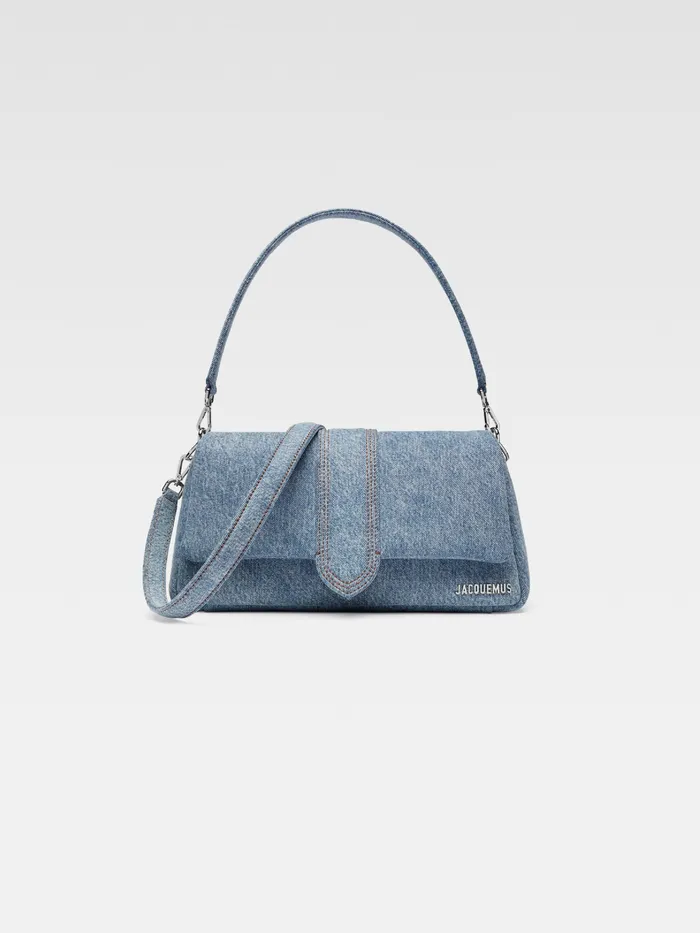 JACQUEMUS Bambinos Puffed Denim Flap Bag Blue 8211 Women