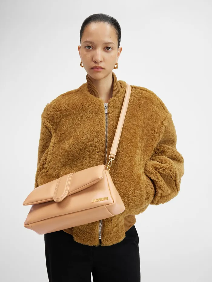 JACQUEMUS Bambinos Puffed Flap Bag Camel 8211 Women