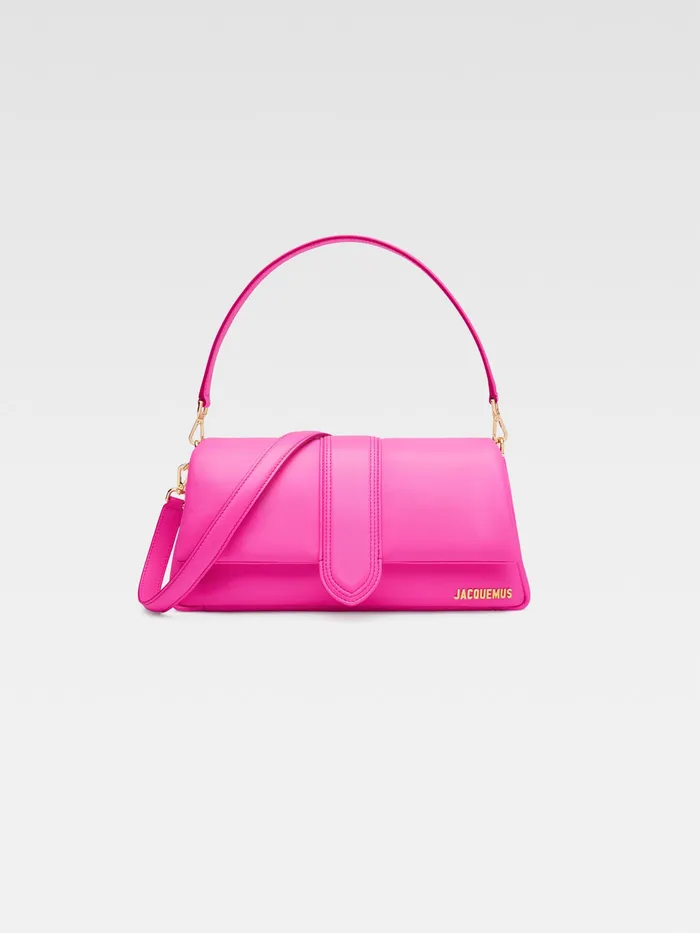 JACQUEMUS Bambinos Puffed Flap Bag Neon Pink 8211 Women