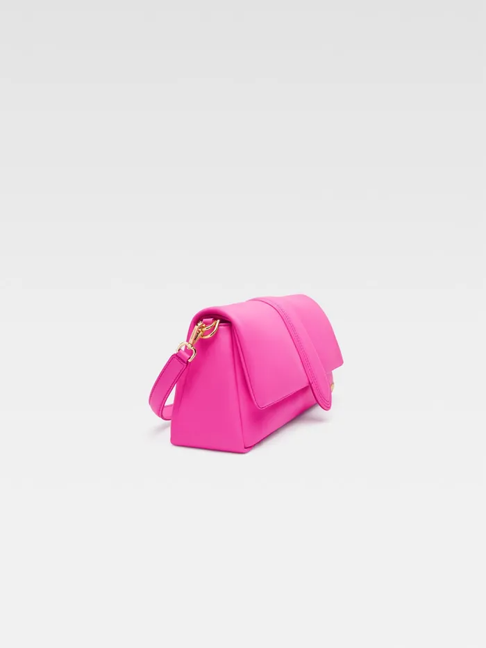 JACQUEMUS Bambinos Puffed Flap Bag Neon Pink 8211 Women