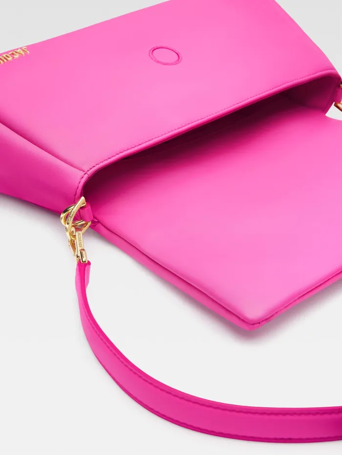 JACQUEMUS Bambinos Puffed Flap Bag Neon Pink 8211 Women