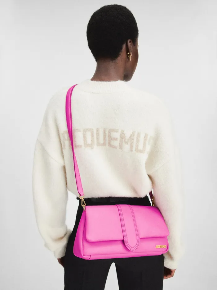 JACQUEMUS Bambinos Puffed Flap Bag Neon Pink 8211 Women