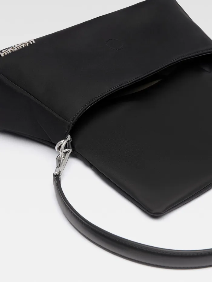 JACQUEMUS Bambinos Puffed Nylon Flap Bag Black 8211 Women