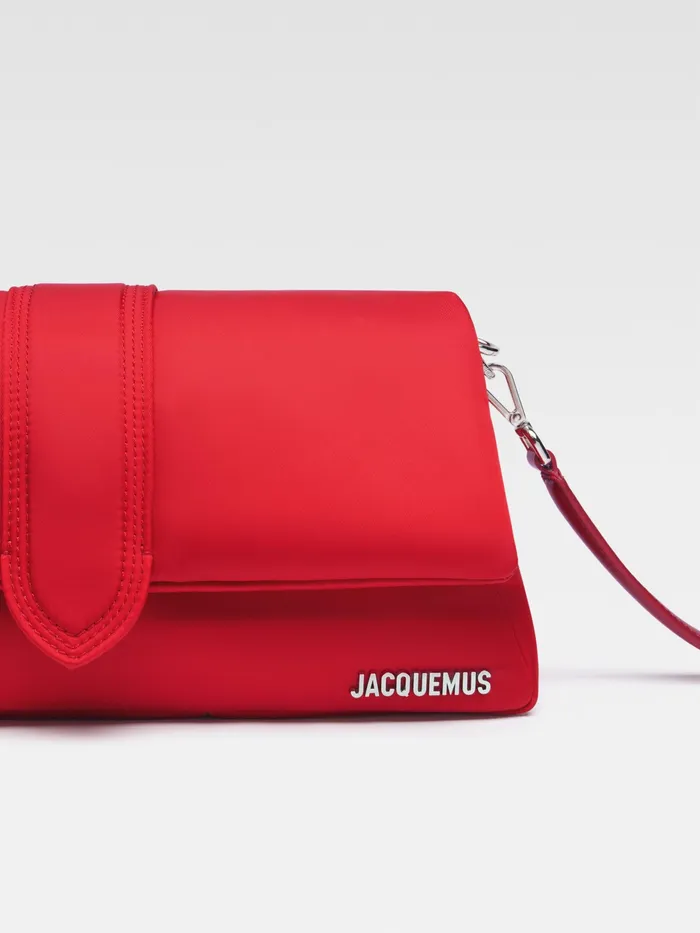 JACQUEMUS Bambinos Puffed Nylon Flap Bag Red 8211 Women