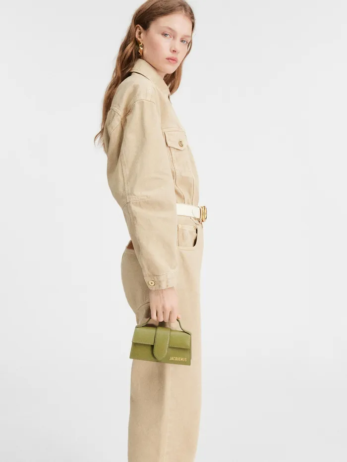 JACQUEMUS Bambinos Small Flap Bag Khaki 8211 Women