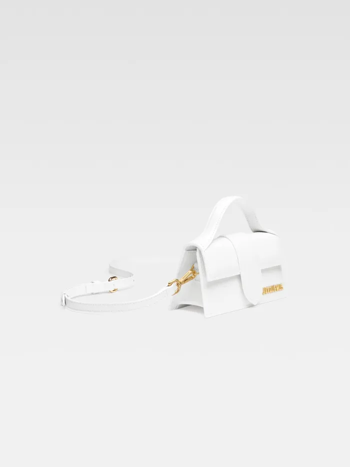 JACQUEMUS Bambinos Small Handbag With Adjustable Crossbody Strap White 8211 Women