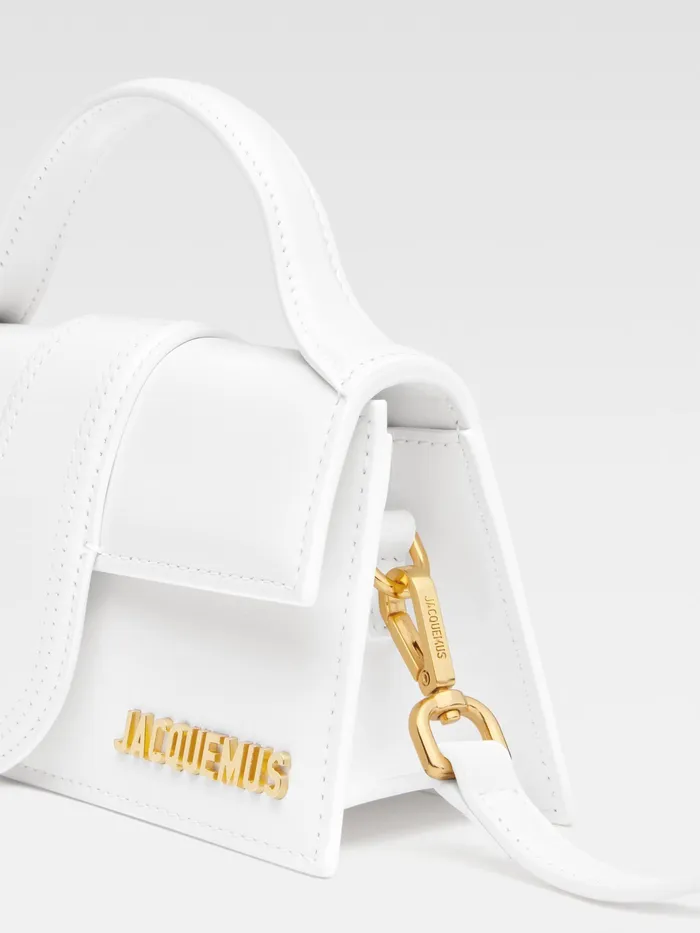 JACQUEMUS Bambinos Small Handbag With Adjustable Crossbody Strap White 8211 Women