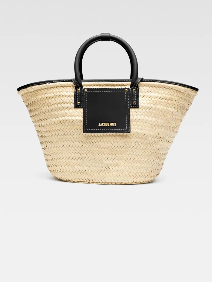 JACQUEMUS Baskets and Totebags Beach Basket Bag Black 8211 Women