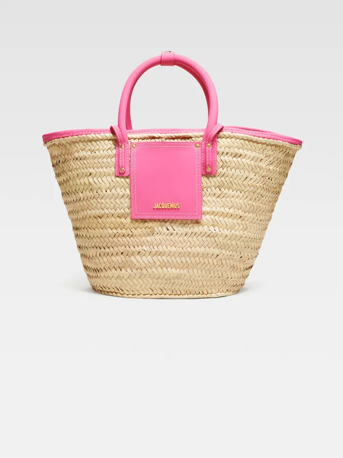 JACQUEMUS Baskets and Totebags Beach Basket Bag Dark Pink 8211 Women