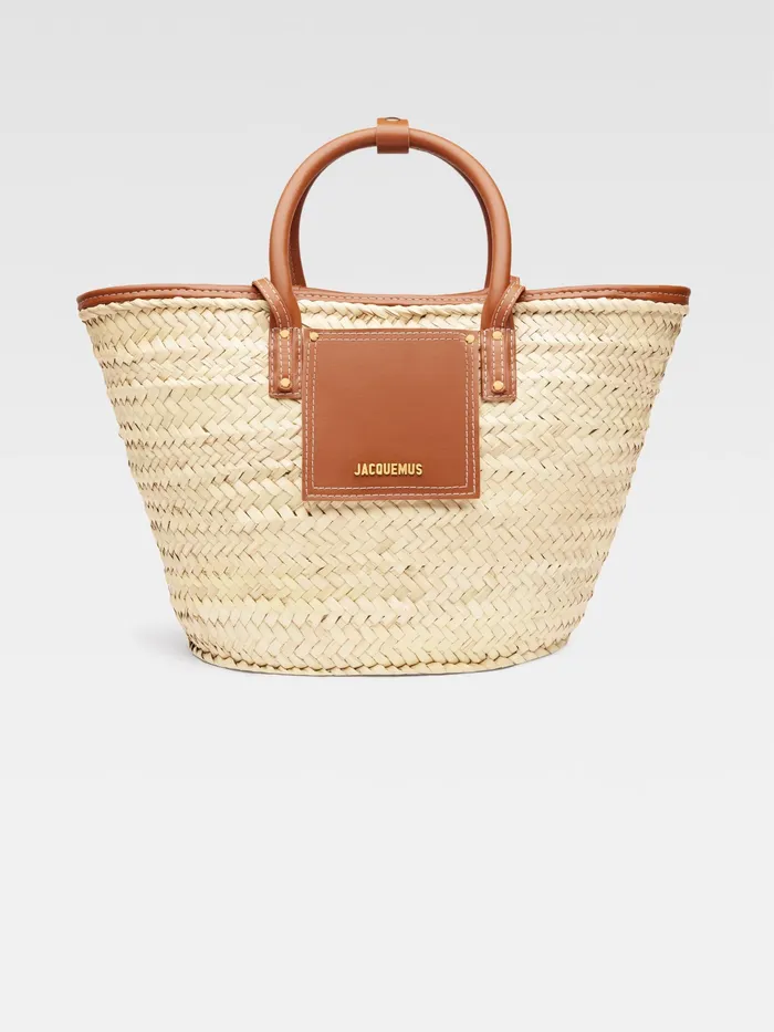 JACQUEMUS Baskets and Totebags Beach Basket Bag Light Brown 8211 Women
