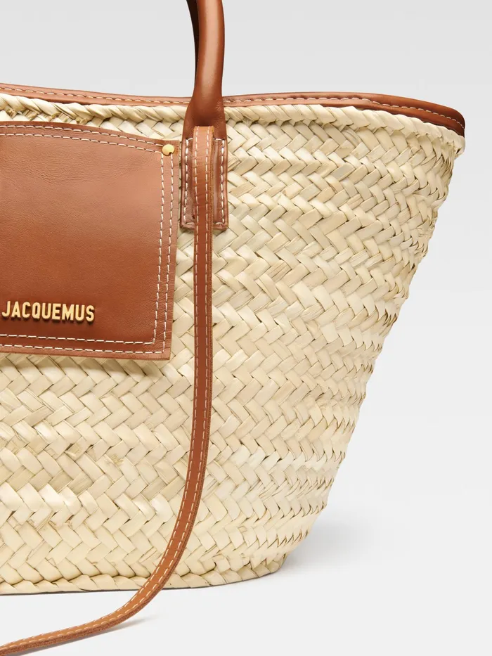JACQUEMUS Baskets and Totebags Beach Basket Bag Light Brown 8211 Women