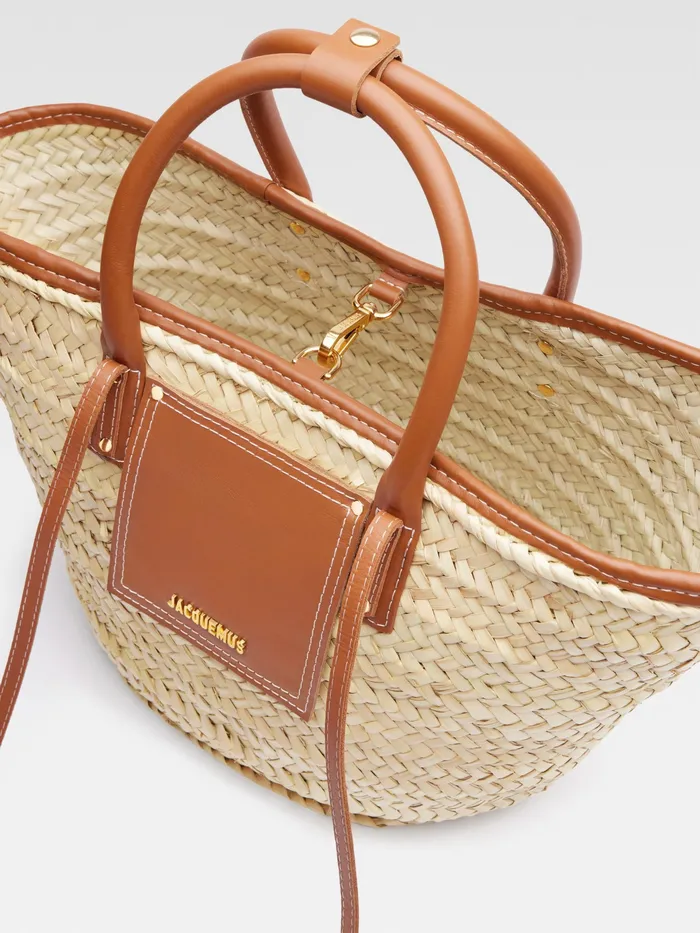 JACQUEMUS Baskets and Totebags Beach Basket Bag Light Brown 8211 Women