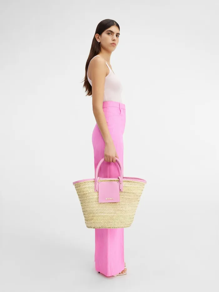 JACQUEMUS Baskets and Totebags Beach Basket Bag Light Pink 8211 Women