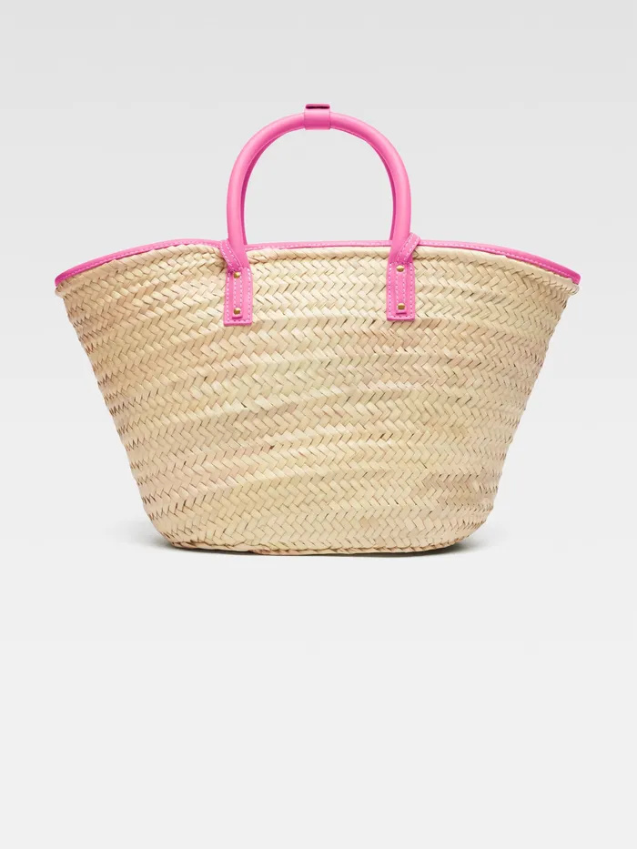 JACQUEMUS Baskets and Totebags Beach Basket Bag Neon Pink 8211 Women