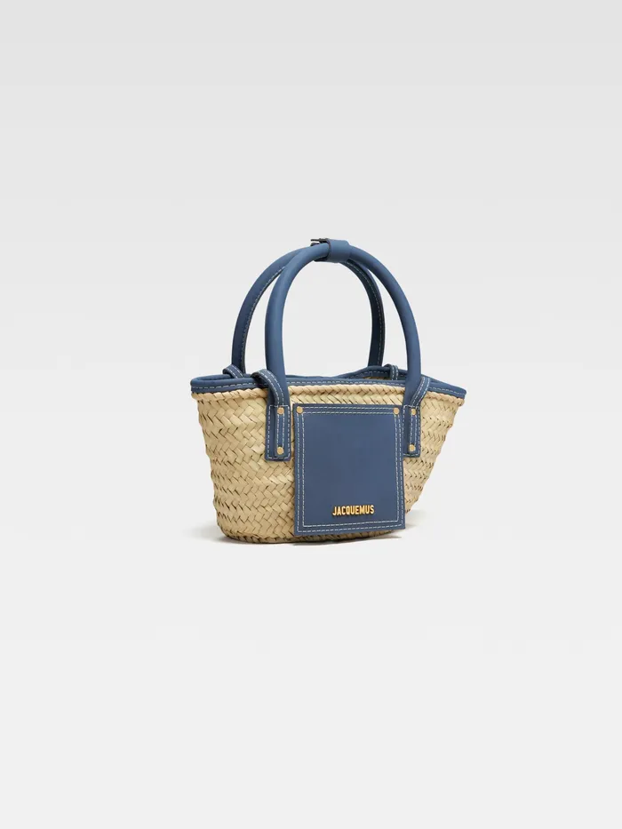 JACQUEMUS Baskets and Totebags Mini Beach Basket Bag Dark Navy 8211 Women
