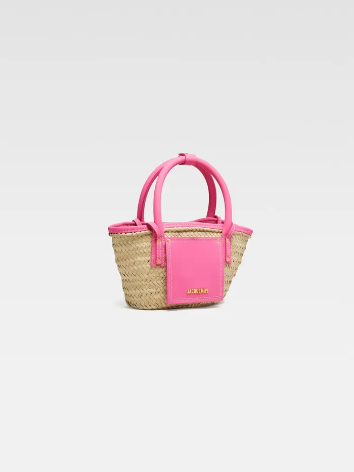 JACQUEMUS Baskets and Totebags Mini Beach Basket Bag Dark Pink 8211 Women