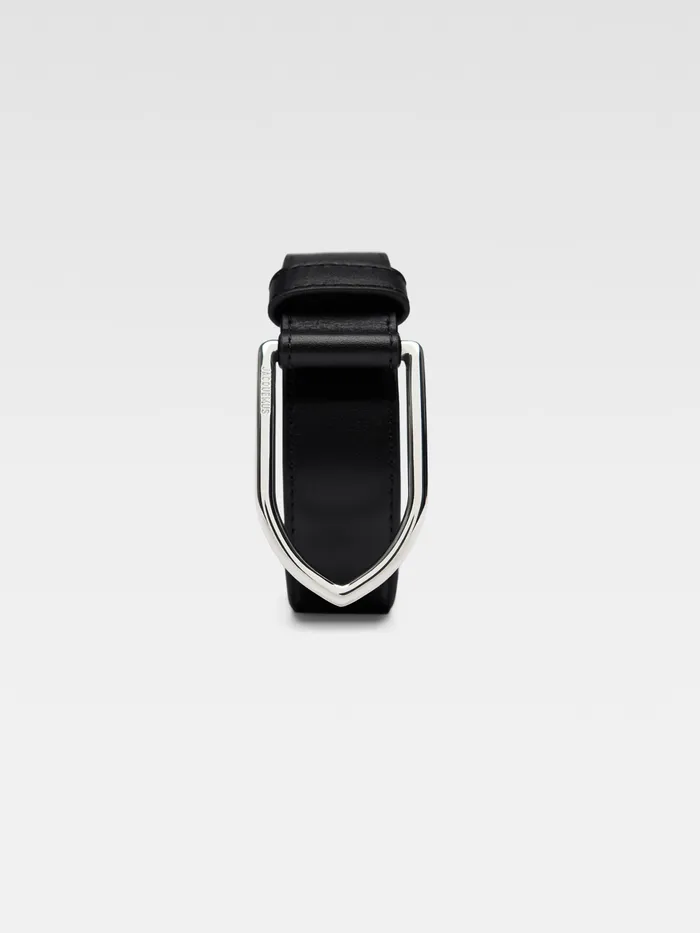 JACQUEMUS Belts Angled Buckle Belt Blacksilver 8211 Women