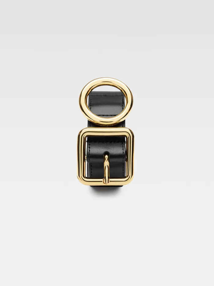 JACQUEMUS Belts Circle And Square Buckle Belt Black 8211 Women