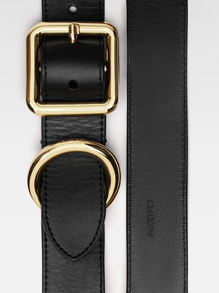 JACQUEMUS Belts Circle And Square Buckle Belt Black 8211 Women