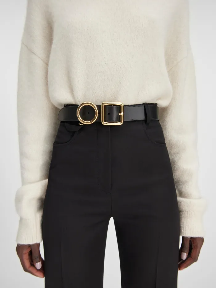 JACQUEMUS Belts Circle And Square Buckle Belt Black 8211 Women