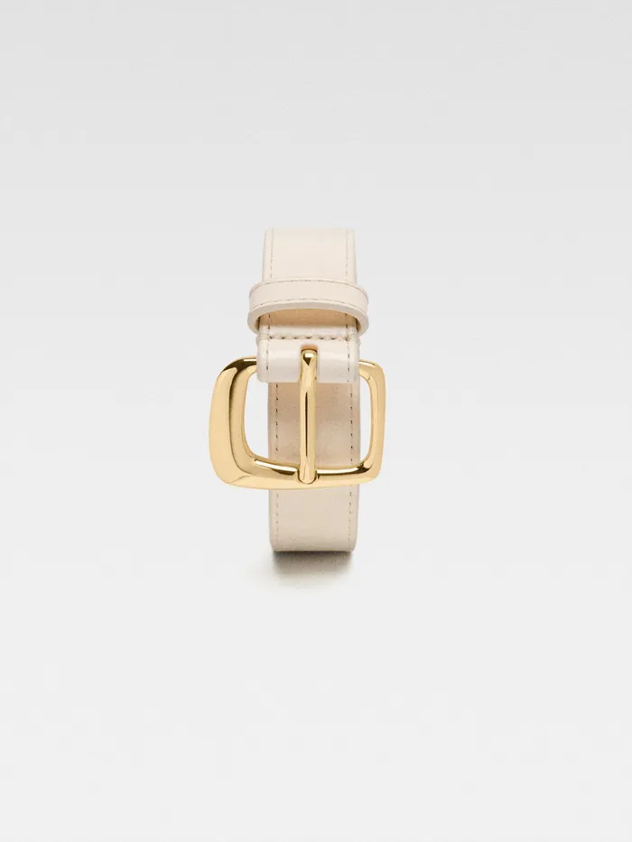 JACQUEMUS Belts J034 Buckle Belt Light Ivory 8211 Women