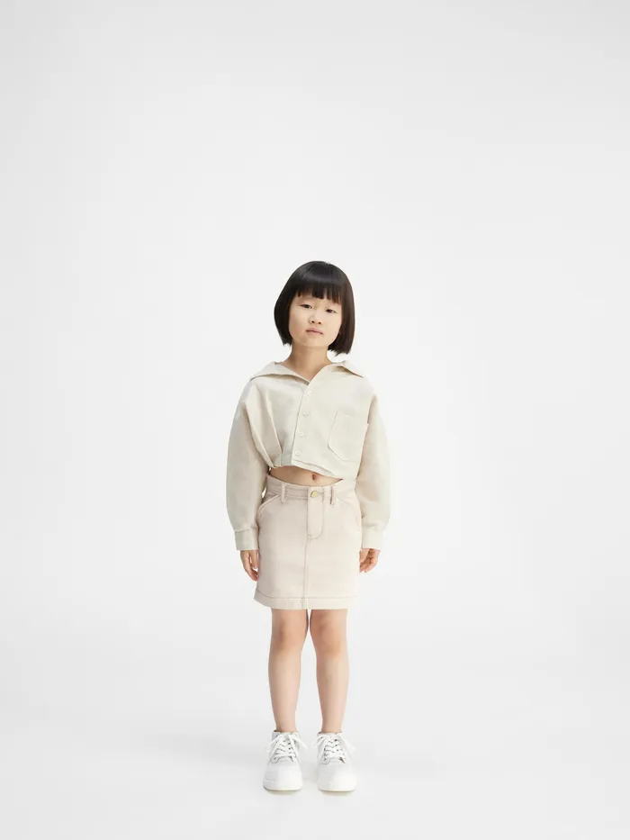 JACQUEMUS Bottoms Denim Skirt Offwhite 8211 Kids