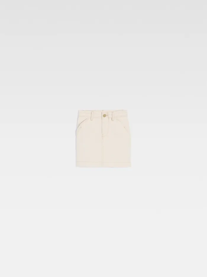 JACQUEMUS Bottoms Denim Skirt Offwhite 8211 Kids