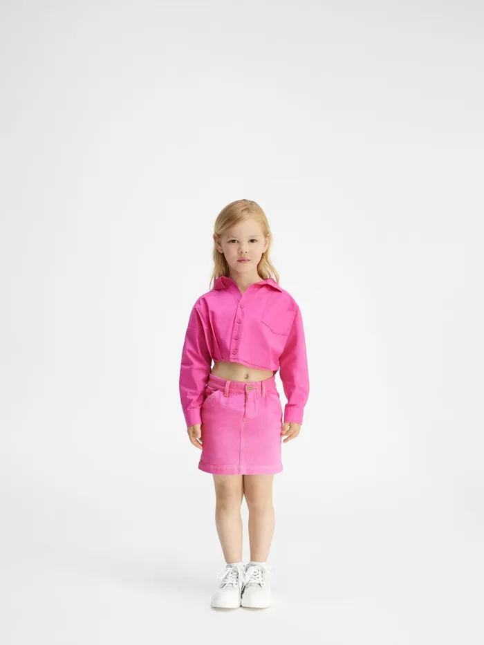 JACQUEMUS Bottoms Denim Skirt Pink 8211 Kids