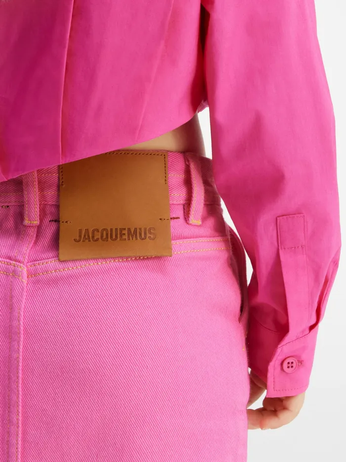 JACQUEMUS Bottoms Denim Skirt Pink 8211 Kids