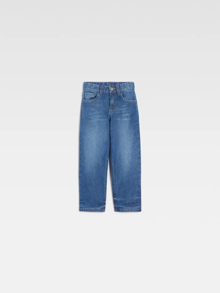 JACQUEMUS Bottoms FivePocket Denim Pants Bluetabac 8211 Kids