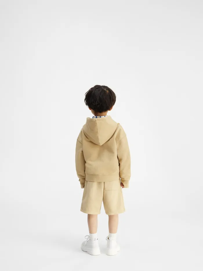 JACQUEMUS Bottoms Fleece Shorts Dark Beige 8211 Kids