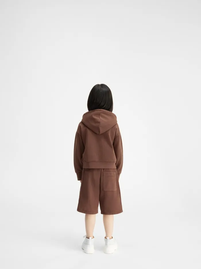 JACQUEMUS Bottoms Fleece Shorts Dark Brown 8211 Kids