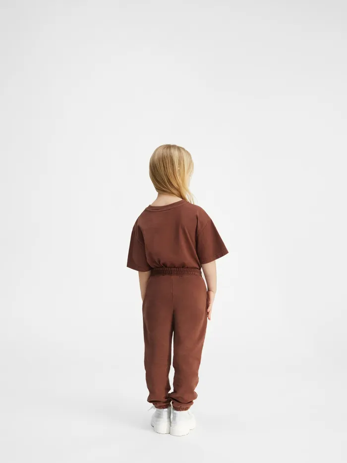 JACQUEMUS Bottoms Jogging Suit With Printed Logo Dark Brown 8211 Kids