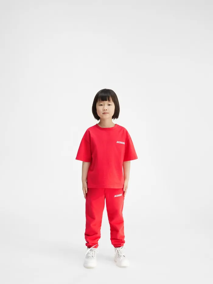 JACQUEMUS Bottoms Jogging Suit With Printed Logo Red 8211 Kids