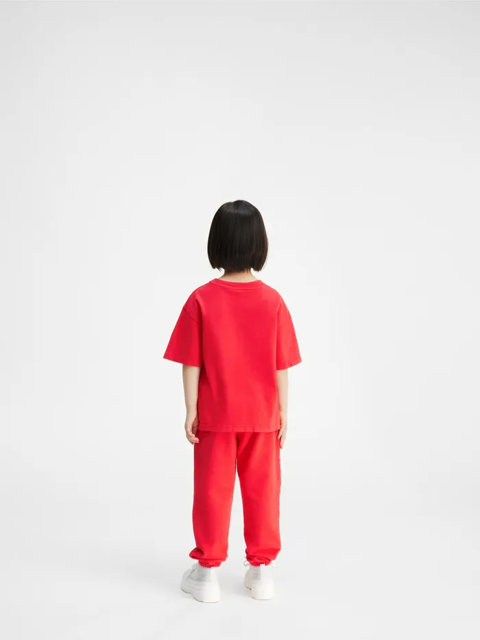 JACQUEMUS Bottoms Jogging Suit With Printed Logo Red 8211 Kids