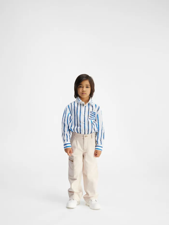 JACQUEMUS Bottoms Workwear Jeans Offwhite 8211 Kids