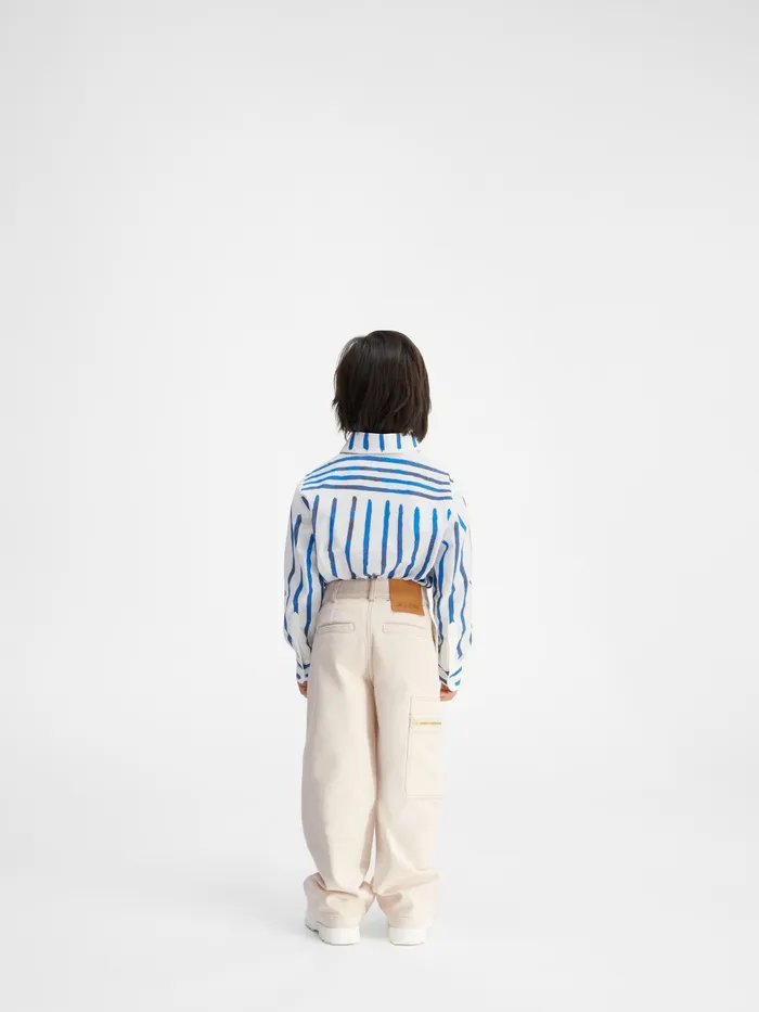 JACQUEMUS Bottoms Workwear Jeans Offwhite 8211 Kids
