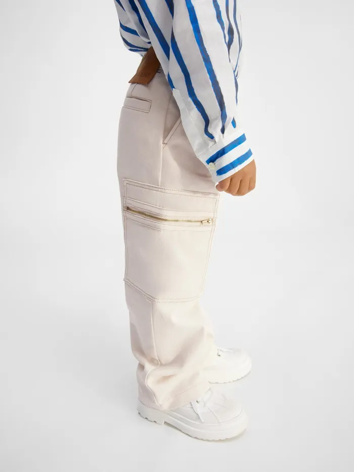 JACQUEMUS Bottoms Workwear Jeans Offwhite 8211 Kids
