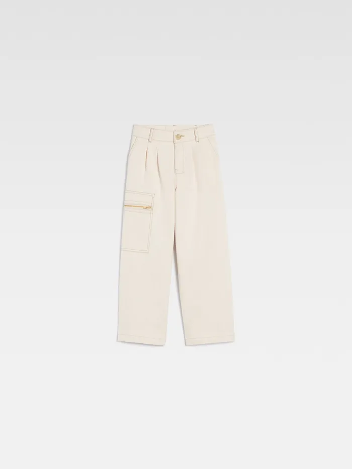 JACQUEMUS Bottoms Workwear Jeans Offwhite 8211 Kids