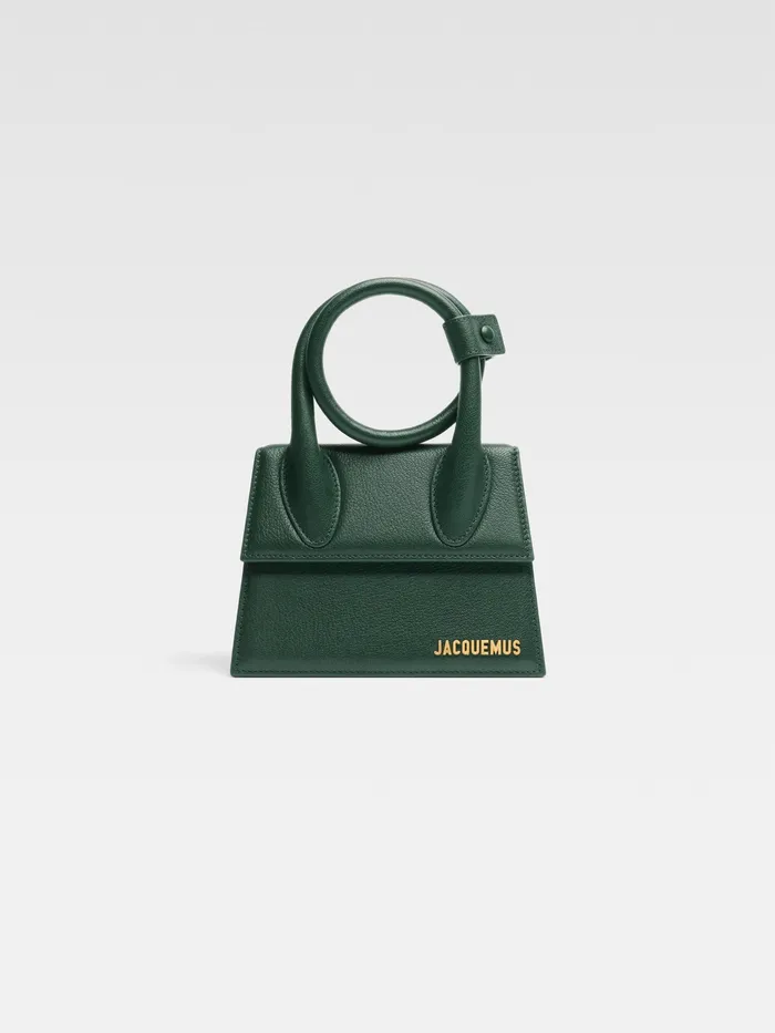 JACQUEMUS Chiquitos Coiled Handbag Dark Green 8211 Women