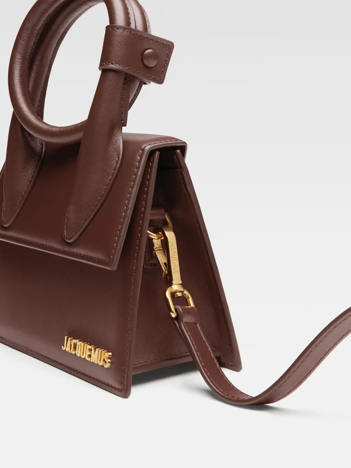 JACQUEMUS Chiquitos Coiled Handbag Midnight Brown 8211 Women