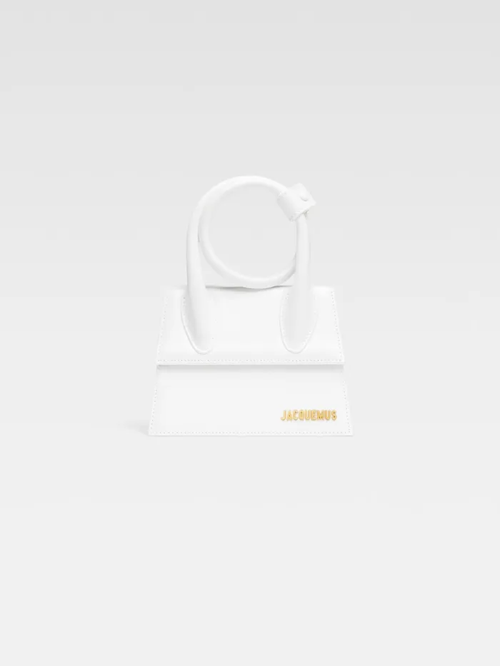 JACQUEMUS Chiquitos Coiled Leather Handbag White 8211 Women