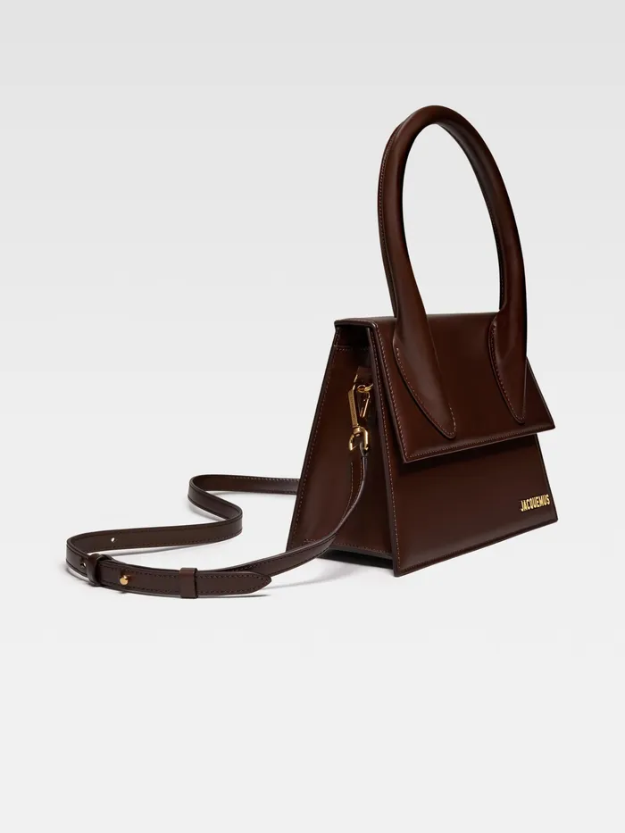 JACQUEMUS Chiquitos Large Signature Handbag Brown 8211 Women