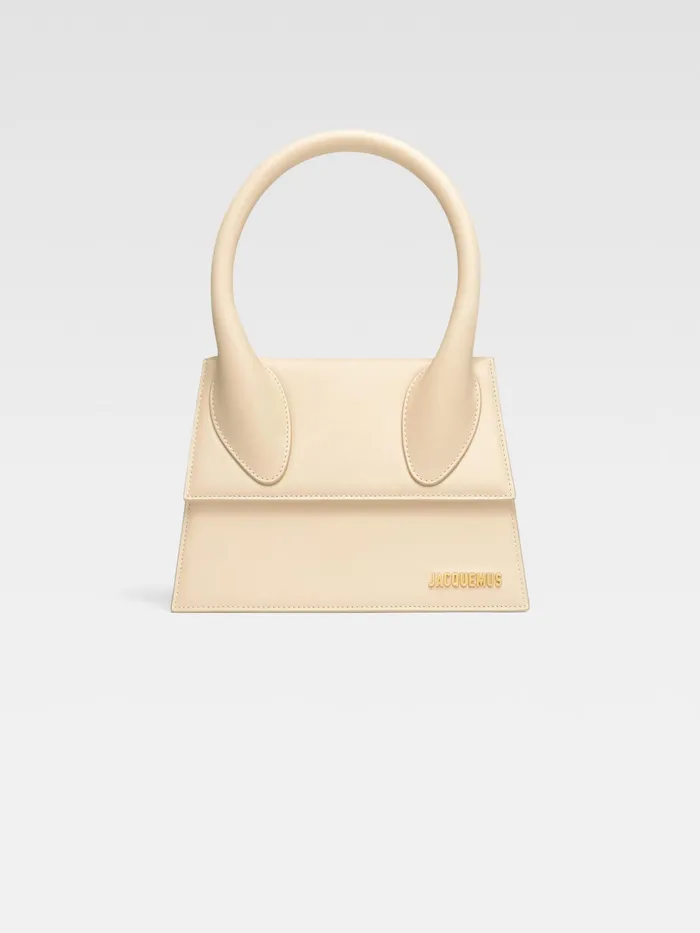 JACQUEMUS Chiquitos Large Signature Handbag Ivory 8211 Women