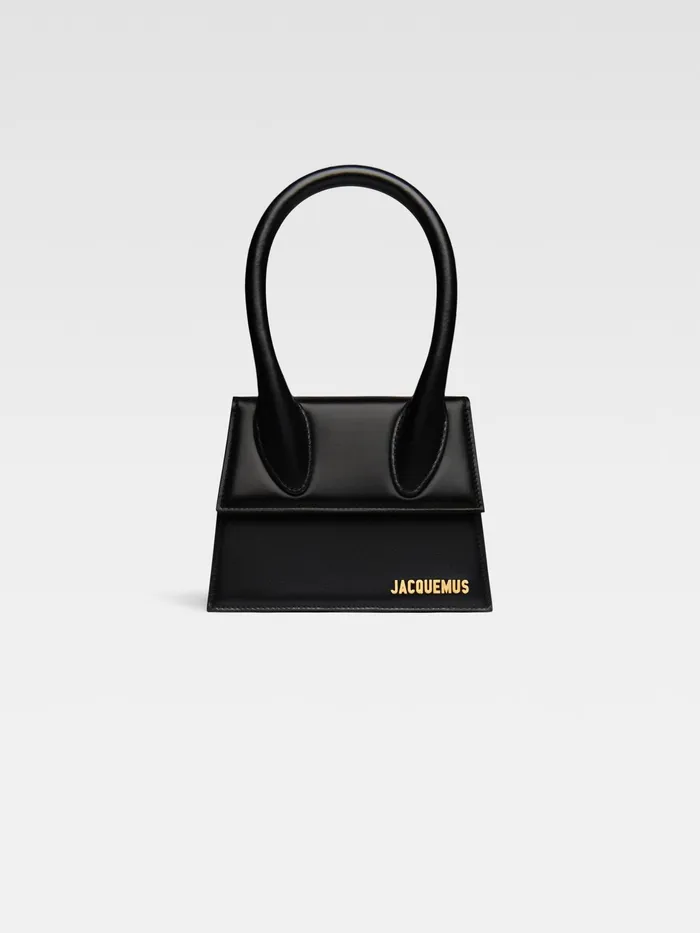 JACQUEMUS Chiquitos Leather Handbag Black 8211 Women