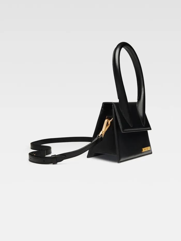 JACQUEMUS Chiquitos Leather Handbag Black 8211 Women